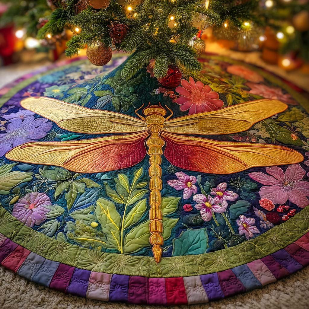 Lavender Petal Dance Christmas Tree Skirt - Made to Order TREEK101