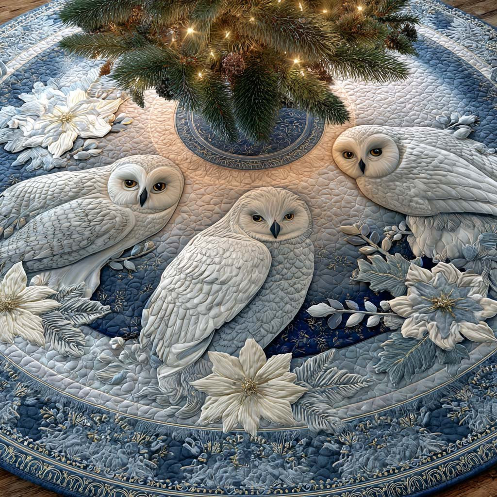 Frosted Companions Christmas Tree Skirt - Made to Order TREEK101