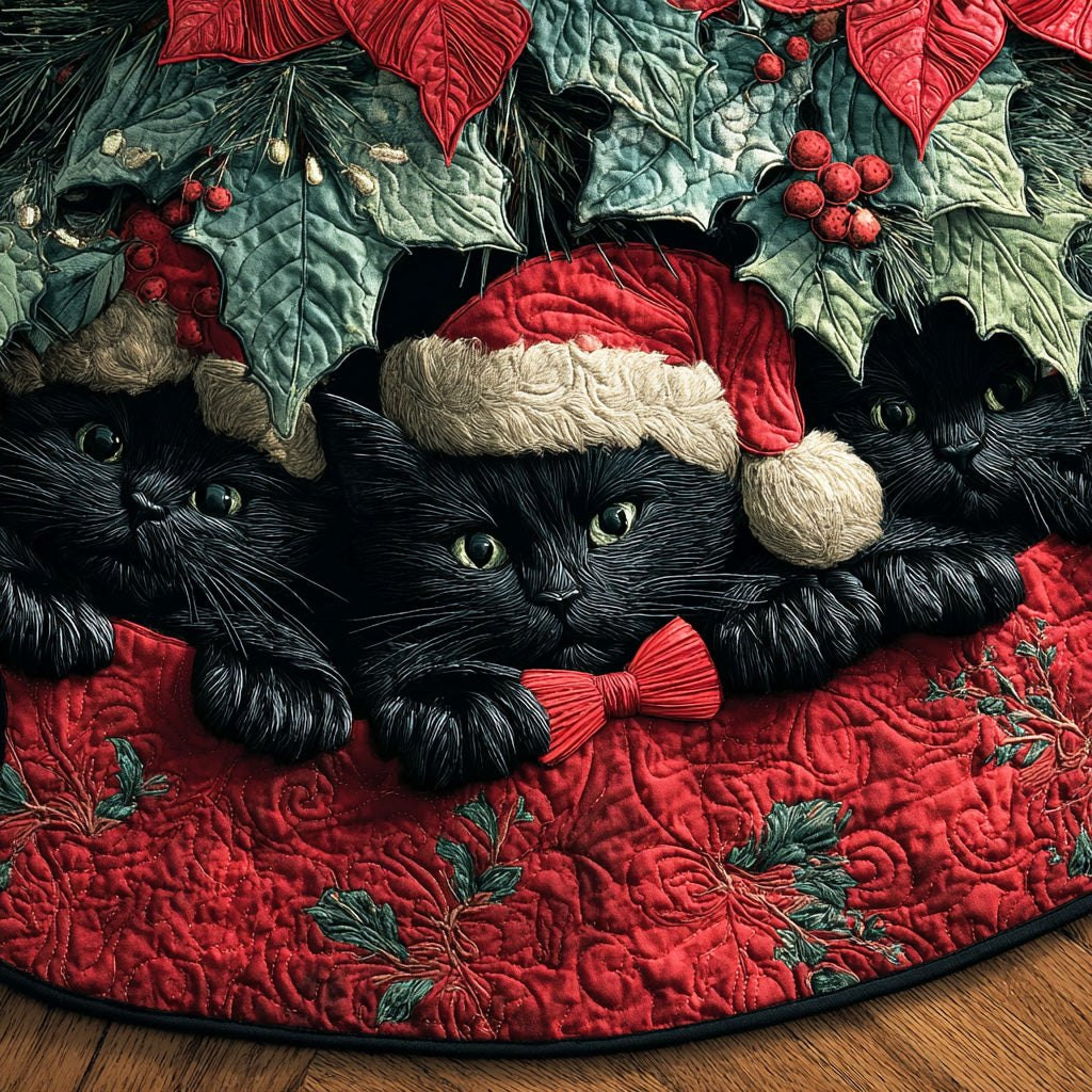 Yuletide Whisker Charm Christmas Tree Skirt - Made to Order TREEK101