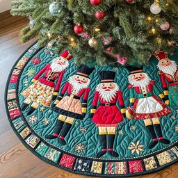 Winter Glow Christmas Tree Skirt - Made to Order TREEK101