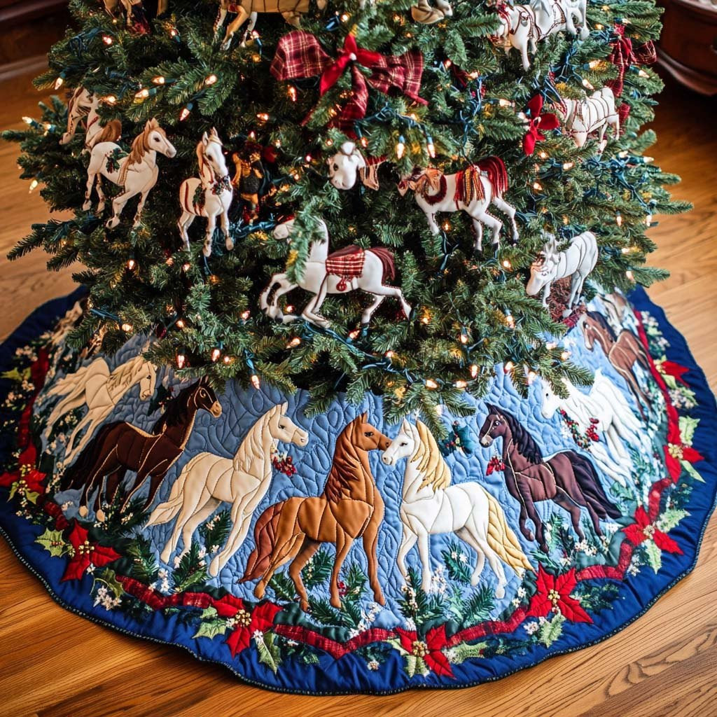 Wild Heart Christmas Tree Skirt - Made to Order TREEK101