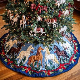 Wild Heart Christmas Tree Skirt - Made to Order TREEK101