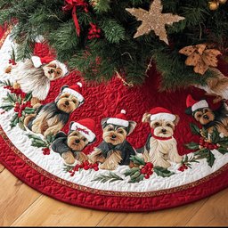 Yorkshires Glow Christmas Tree Skirt - Made to Order TREEK101