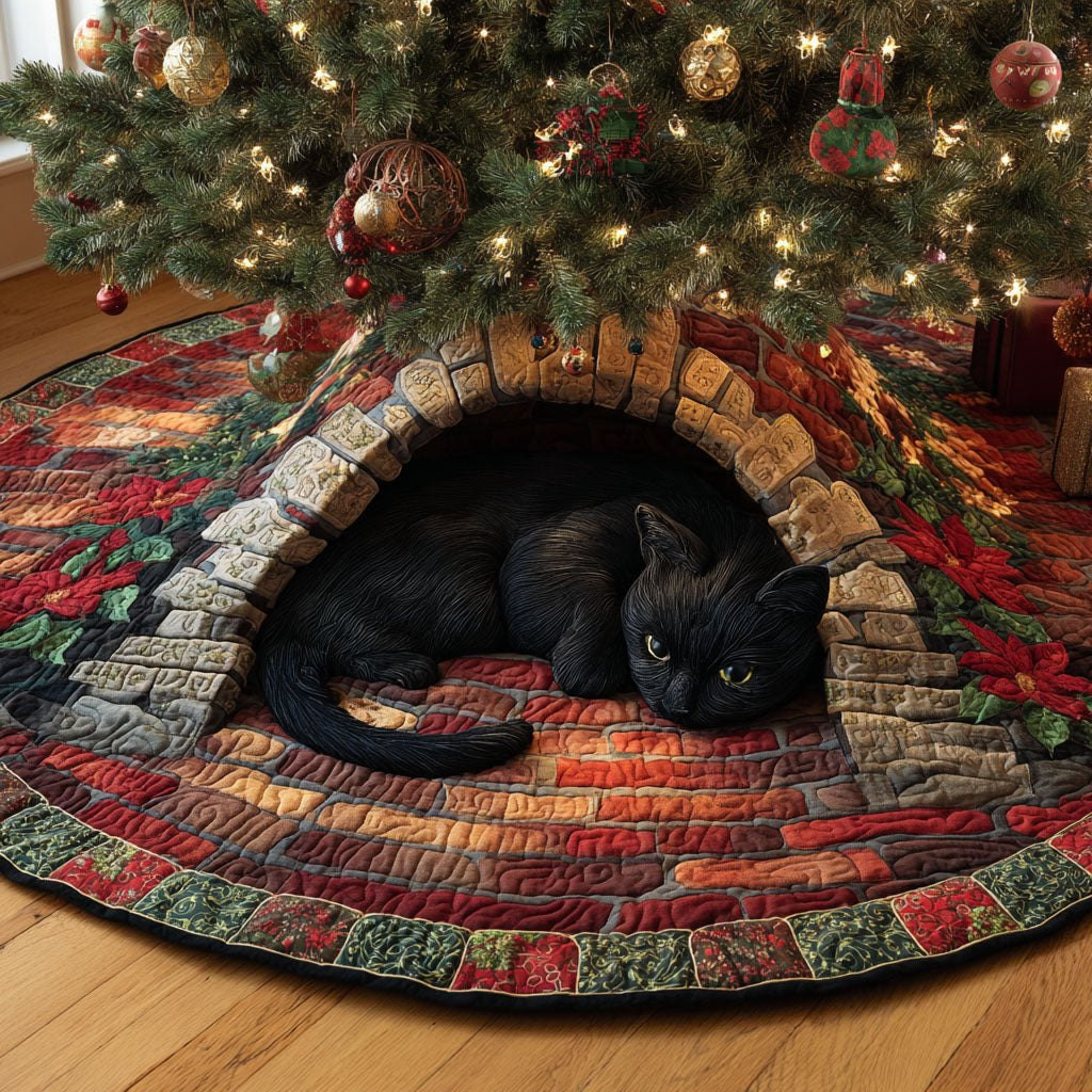 Warm Tunnel Haven Christmas Tree Skirt - Made to Order TREEK101