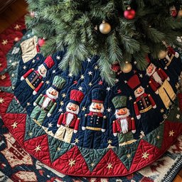 Twirling Nutcracker Magic Christmas Tree Skirt - Made to Order TREEK101