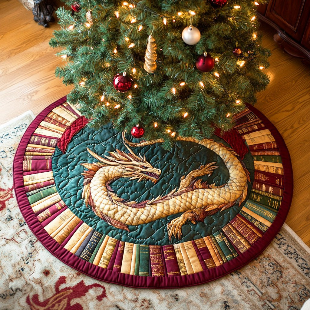 Wings of Words Christmas Tree Skirt - Made to Order TREEK101