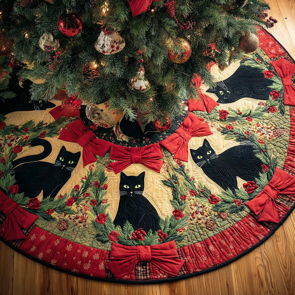 Winter Whisker Magic Christmas Tree Skirt - Made to Order TREEK101