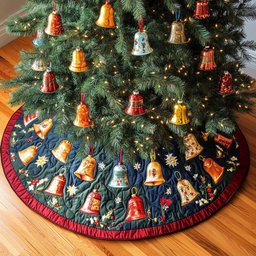 Starry Tones Christmas Tree Skirt - Made to Order TREEK101