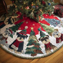 Winter Woofs Christmas Tree Skirt - Made to Order TREEK101