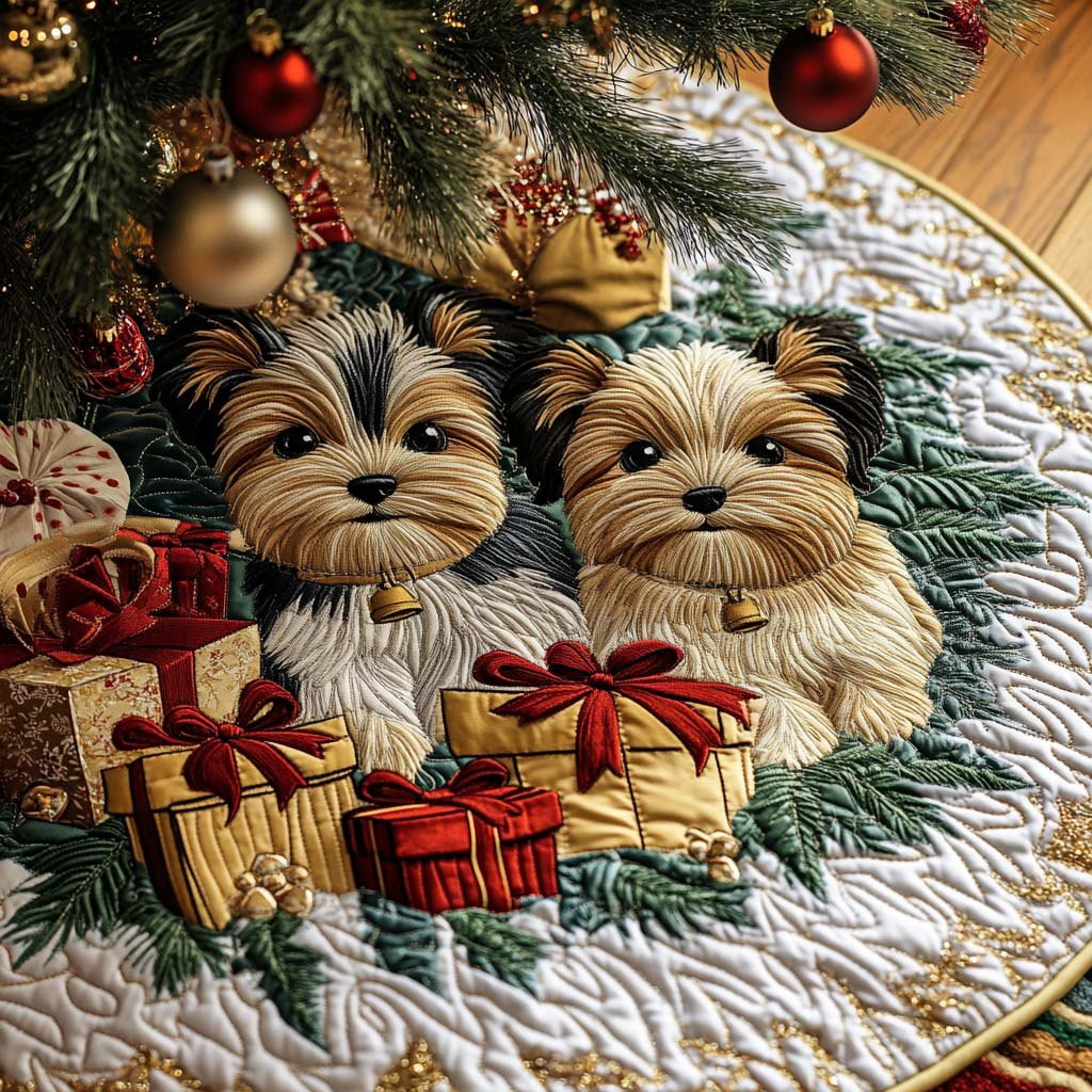 Sparkle Pup Christmas Tree Skirt - Made to Order TREEK101