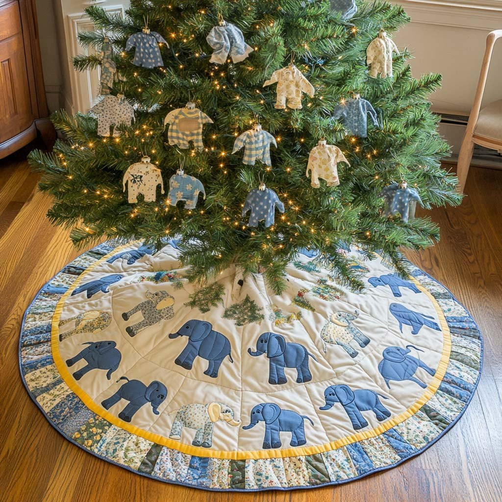 Whimsical Hues Christmas Tree Skirt - Made to Order TREEK101