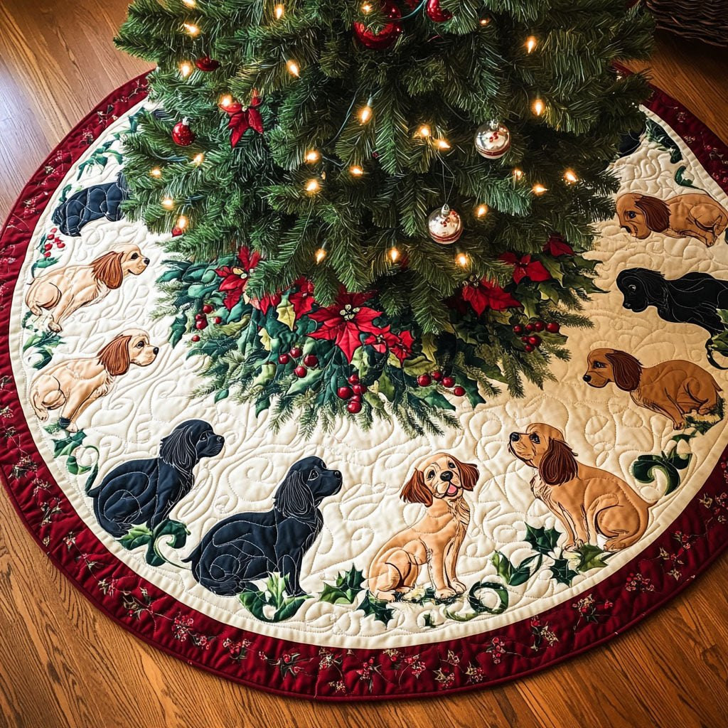 Spaniel Dreams Christmas Tree Skirt - Made to Order TREEK101