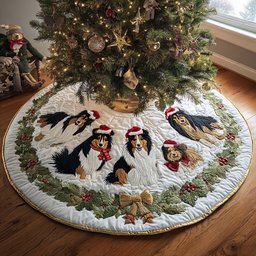 Yule Guardian Christmas Tree Skirt - Made to Order TREEK101