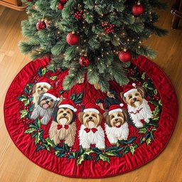 Yorkshires Wonder Christmas Tree Skirt - Made to Order TREEK101