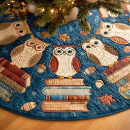 The Silent Reader Christmas Tree Skirt - Made to Order TREEK101