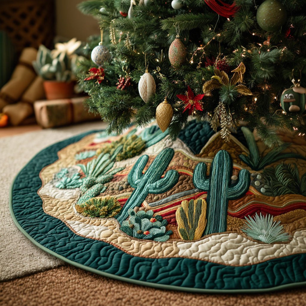 Saguaro Cactus Valley Christmas Tree Skirt - Made to Order TREEK101