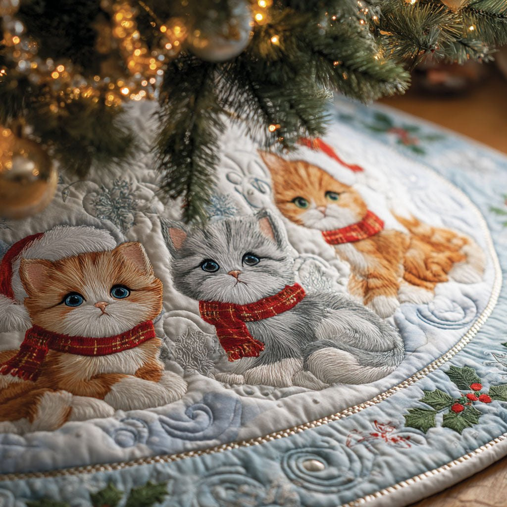 Snowy Companions Christmas Tree Skirt - Made to Order TREEK101