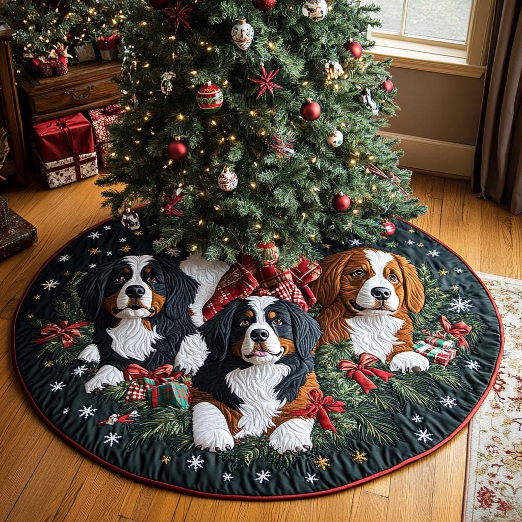 Snowy Berner Christmas Tree Skirt - Made to Order TREEK101