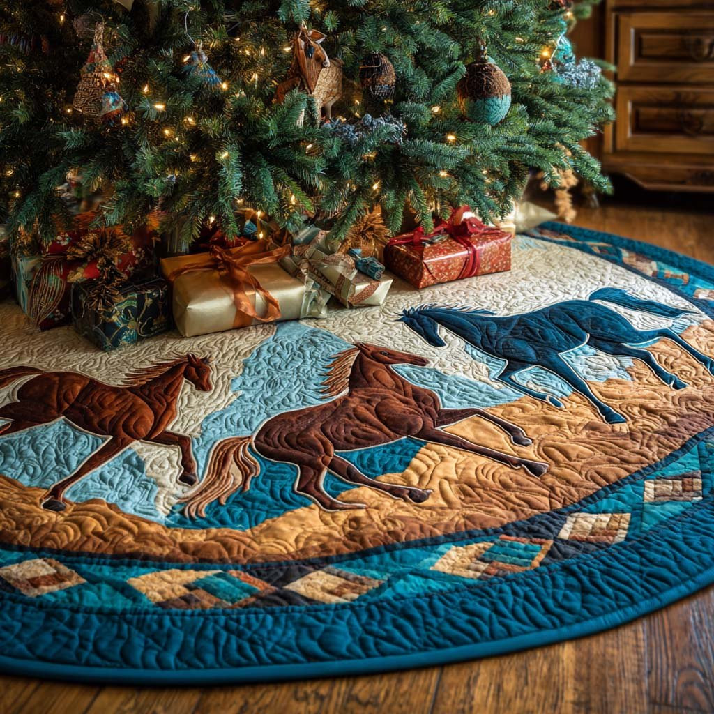 Terracotta Trail Christmas Tree Skirt - Made to Order TREEK101