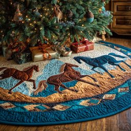 Terracotta Trail Christmas Tree Skirt - Made to Order TREEK101