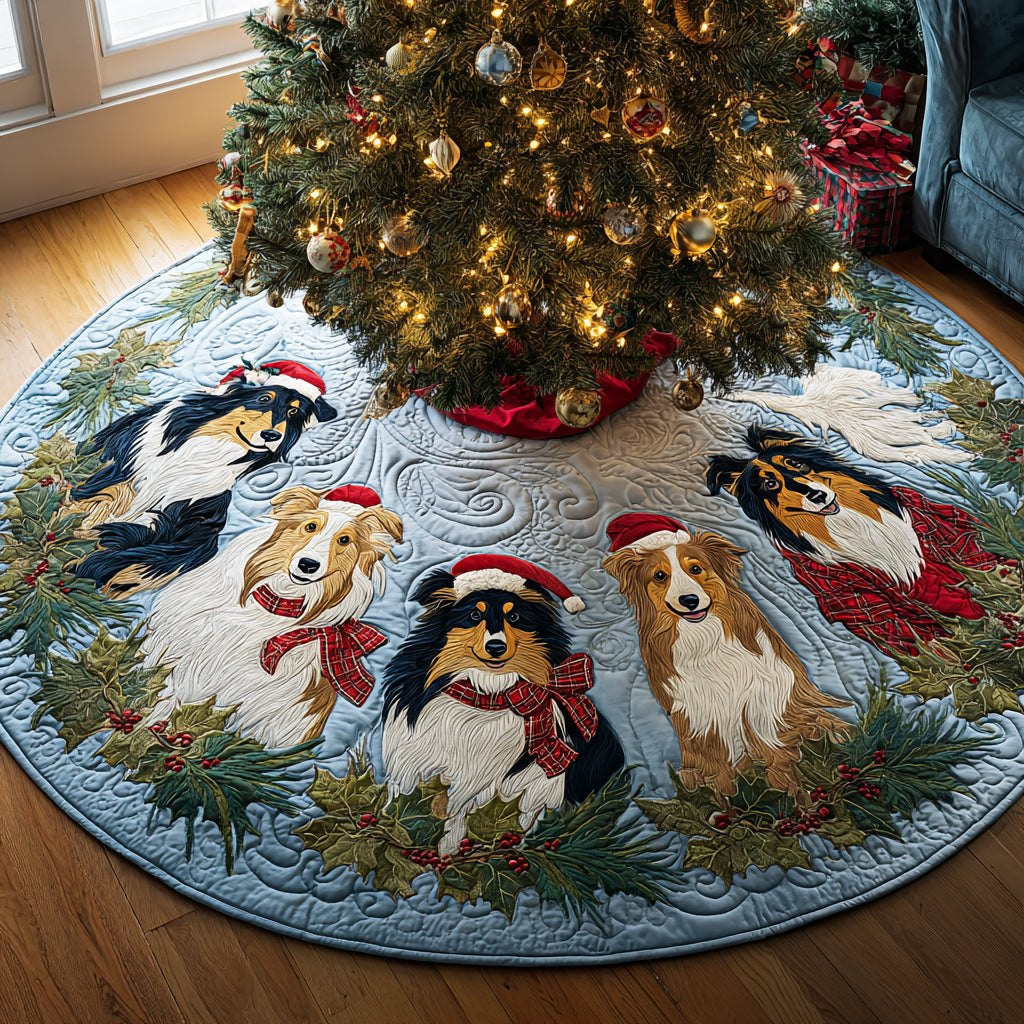 Winter Shepherd Christmas Tree Skirt - Made to Order TREEK101