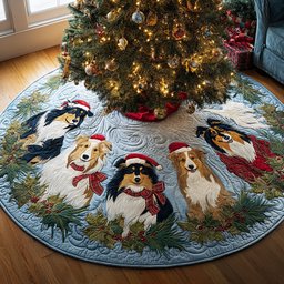 Winter Shepherd Christmas Tree Skirt - Made to Order TREEK101
