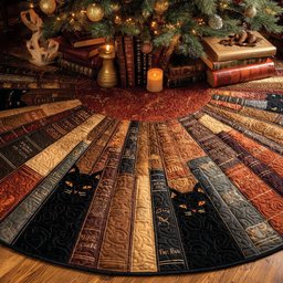 Whisker Shadows Christmas Tree Skirt - Made to Order TREEK101