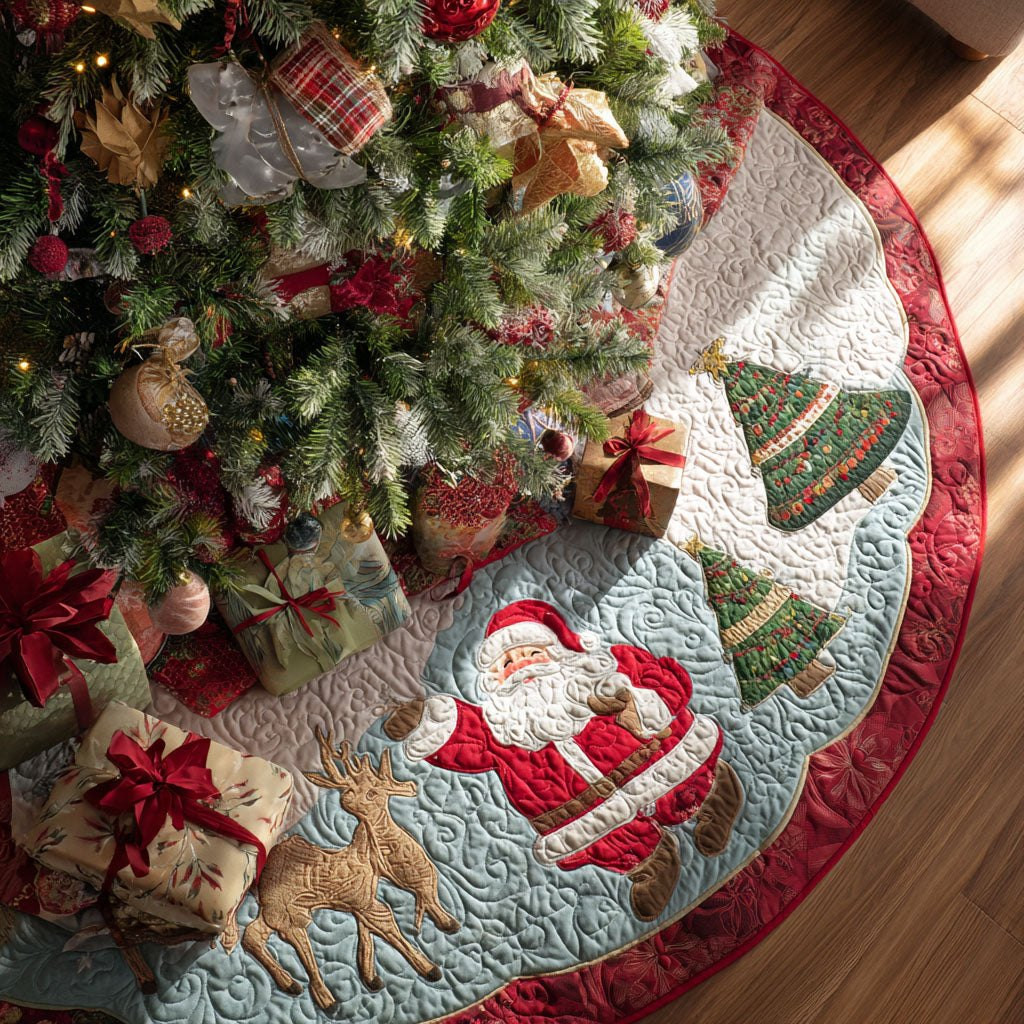 Twinkling Holiday Spirit Christmas Tree Skirt - Made to Order TREEK101