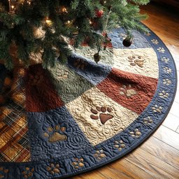 Midnight Trail Christmas Tree Skirt - Made to Order TREEK101