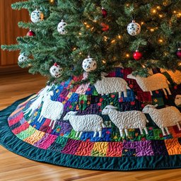 Pasture Dreams Christmas Tree Skirt - Made to Order TREEK101