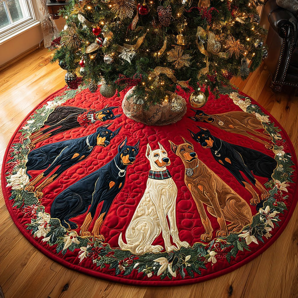 Noble Christmas Spirit Christmas Tree Skirt - Made to Order TREEK101