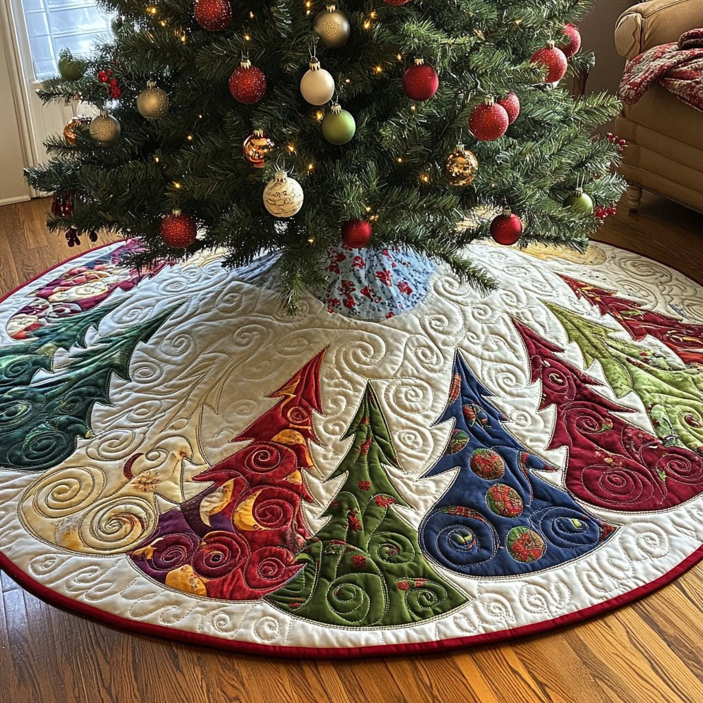 Pine Grove Fantasy Christmas Tree Skirt - Made to Order TREEK101
