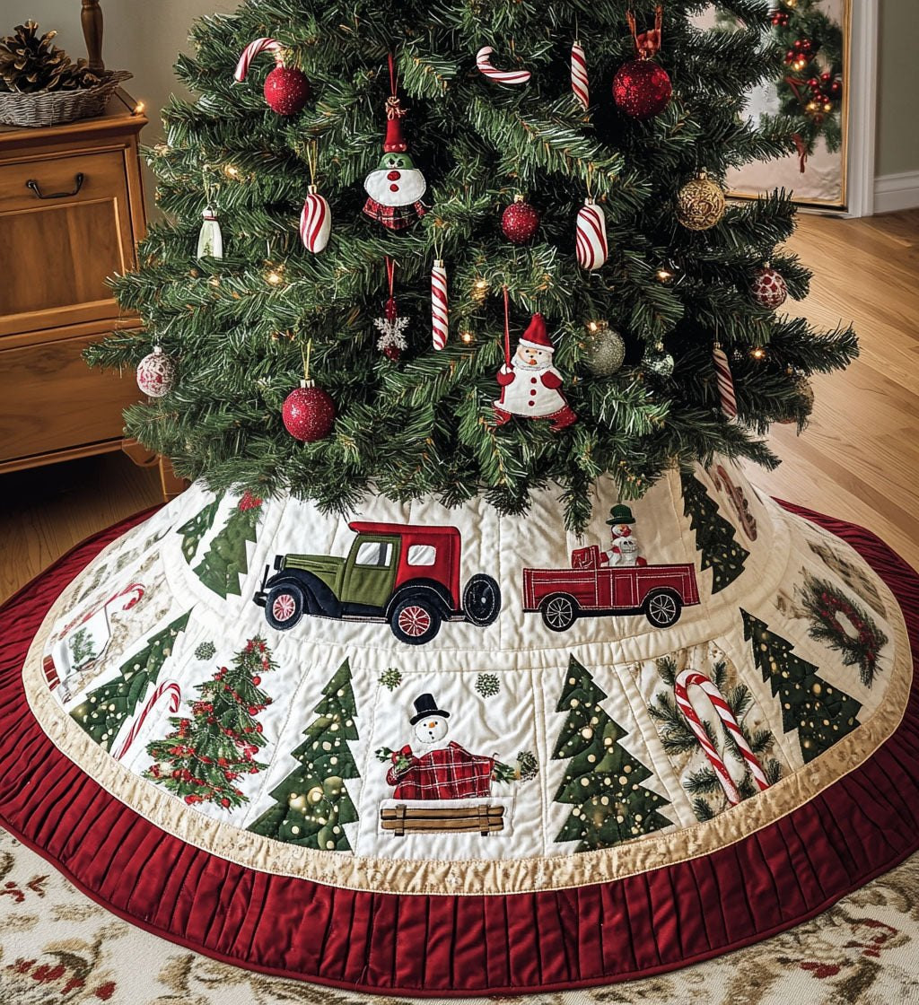 Polar Parade Christmas Tree Skirt - Made to Order TREEK101