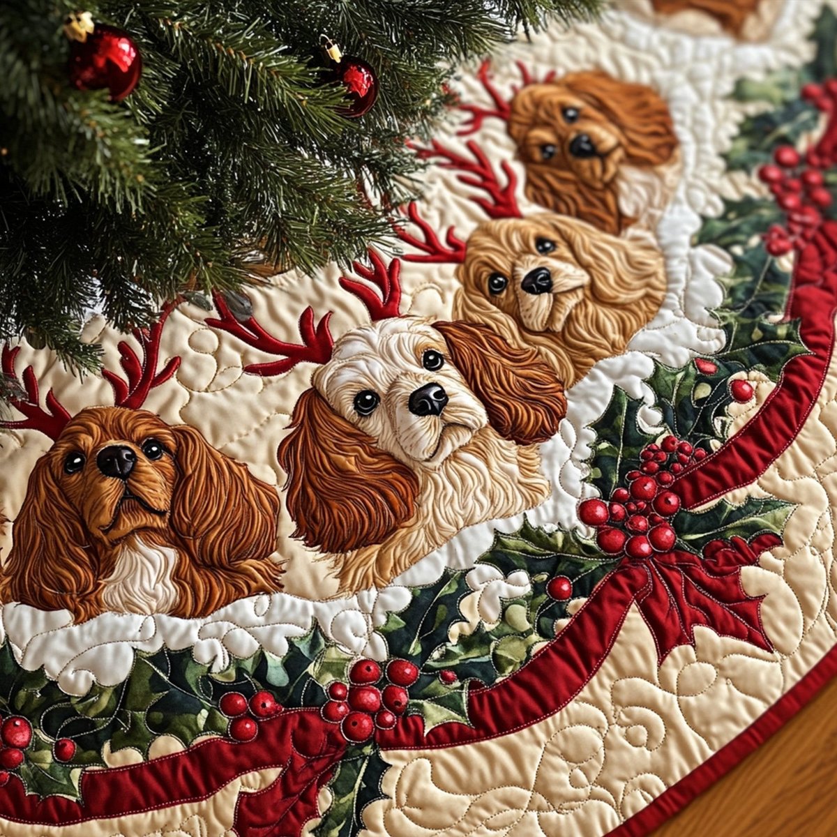 Noble Paws Christmas Tree Skirt - Made to Order TREEK101