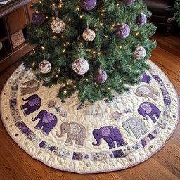 Lavender Dreams Christmas Tree Skirt - Made to Order TREEK101