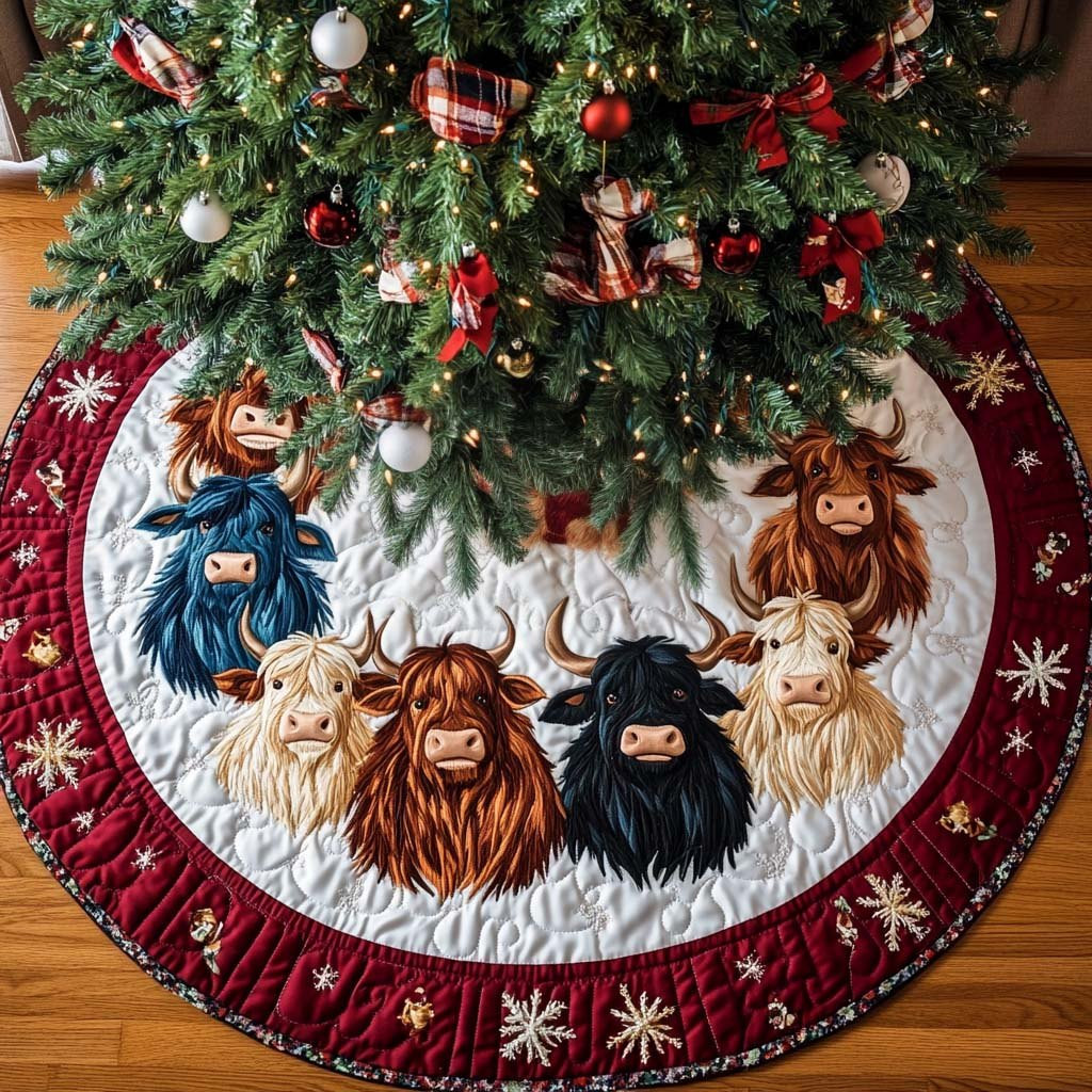 Merry Meadow Friends Christmas Tree Skirt - Made to Order TREEK101