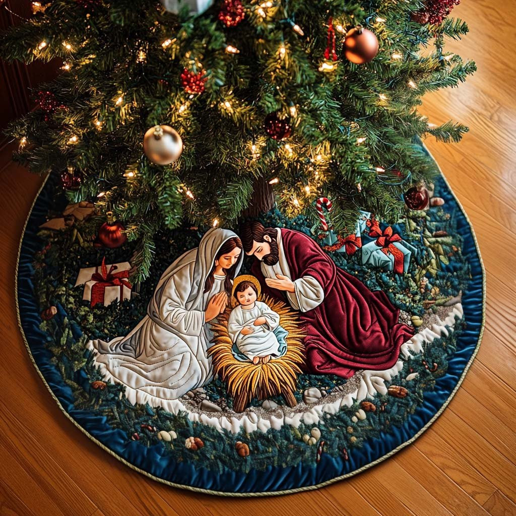 Radiant Souls Christmas Tree Skirt - Made to Order TREEK101