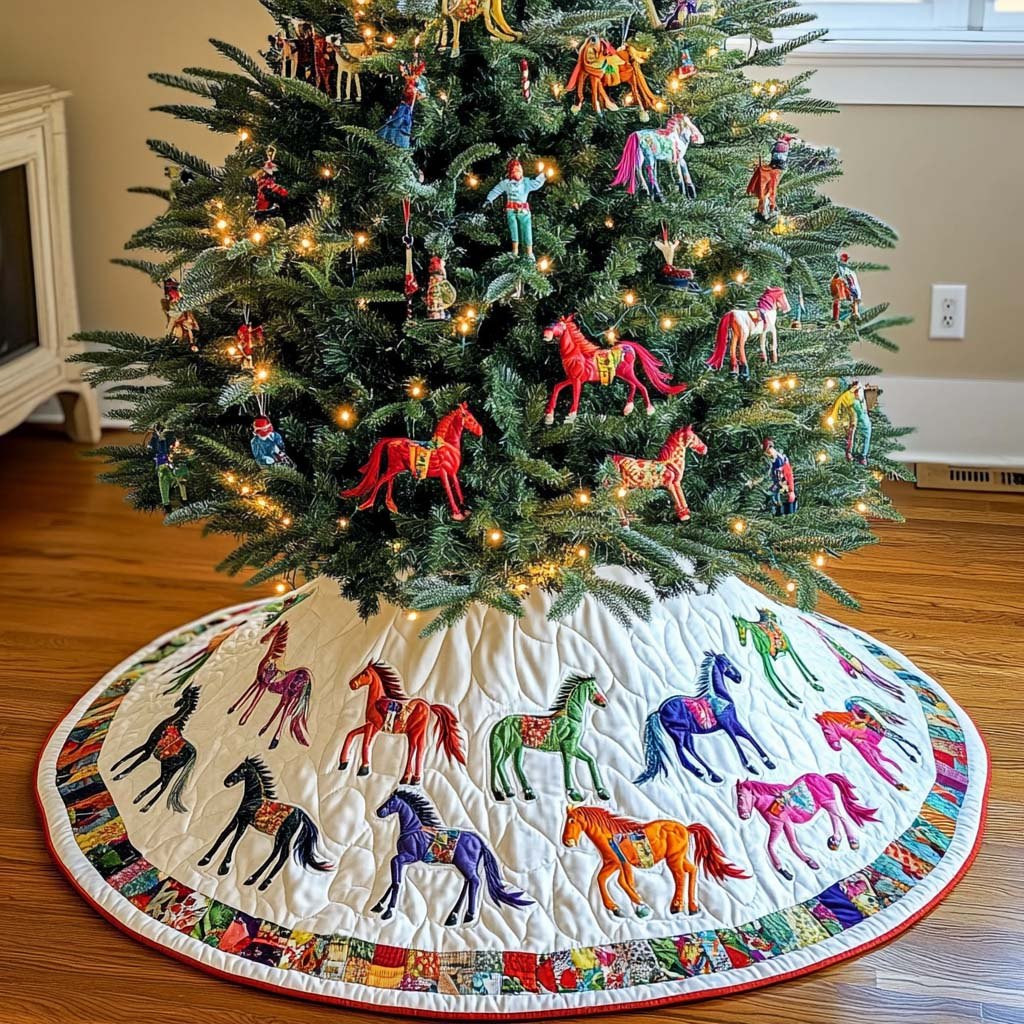 Noble Spirit Christmas Tree Skirt - Made to Order TREEK101