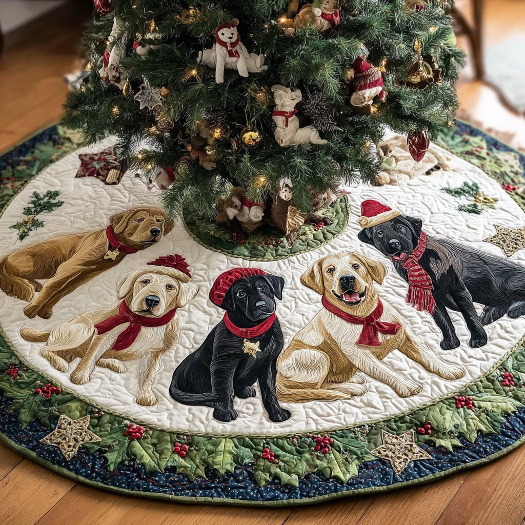 Labrador Retriever Holiday Christmas Tree Skirt - Made to Order TREEK101