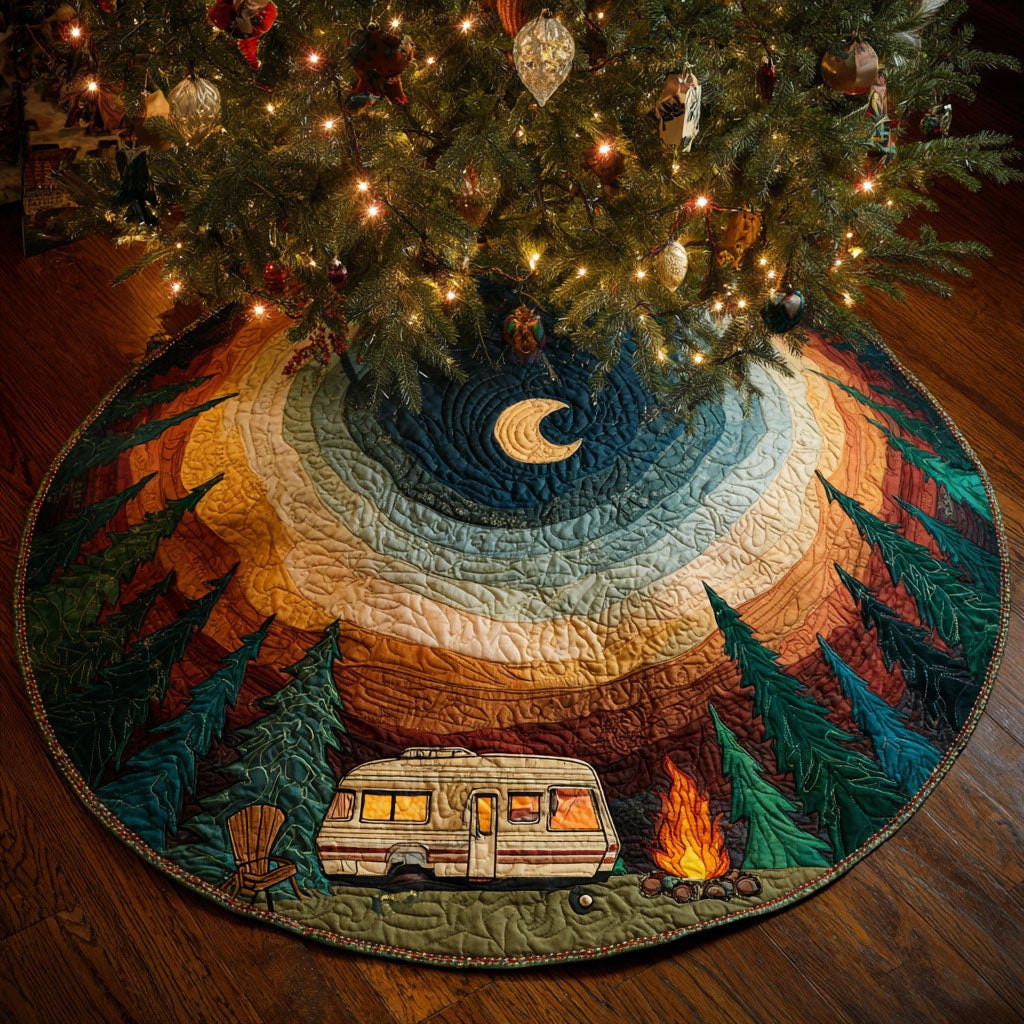 Midnight Vista Christmas Tree Skirt - Made to Order TREEK101