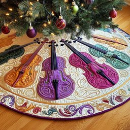 Orchestras Embrace Christmas Tree Skirt - Made to Order TREEK101