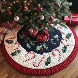 New Year Eve Christmas Tree Skirt - Made to Order TREEK101