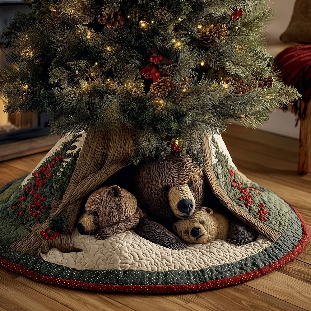 Northwoods Bear Nook Christmas Tree Skirt - Made to Order TREEK101