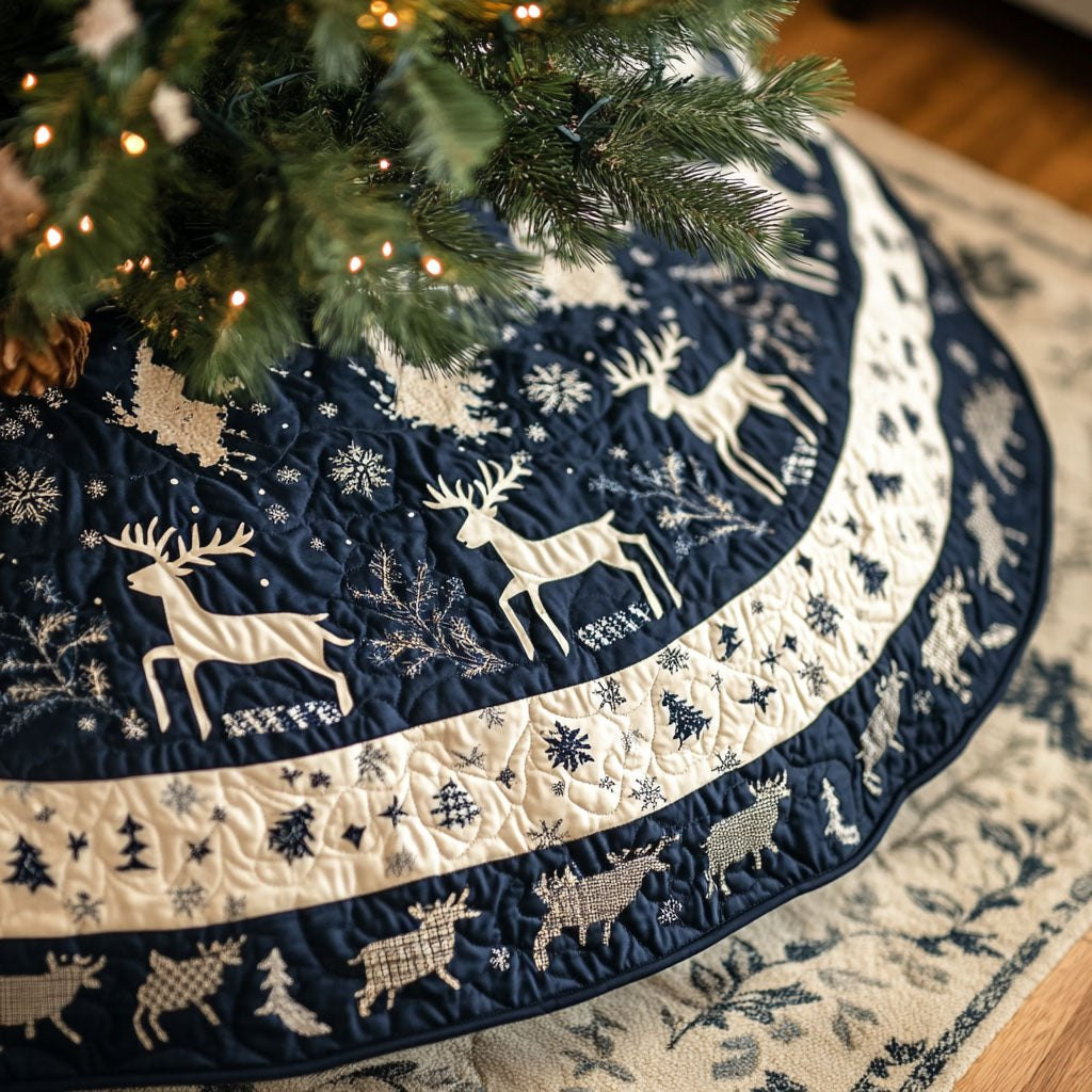 Northern Lights Dance Christmas Tree Skirt - Made to Order TREEK101