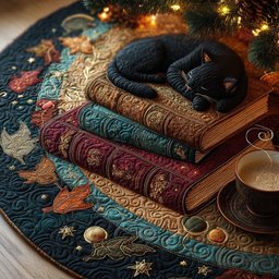 Midnight Tales Christmas Tree Skirt - Made to Order TREEK101
