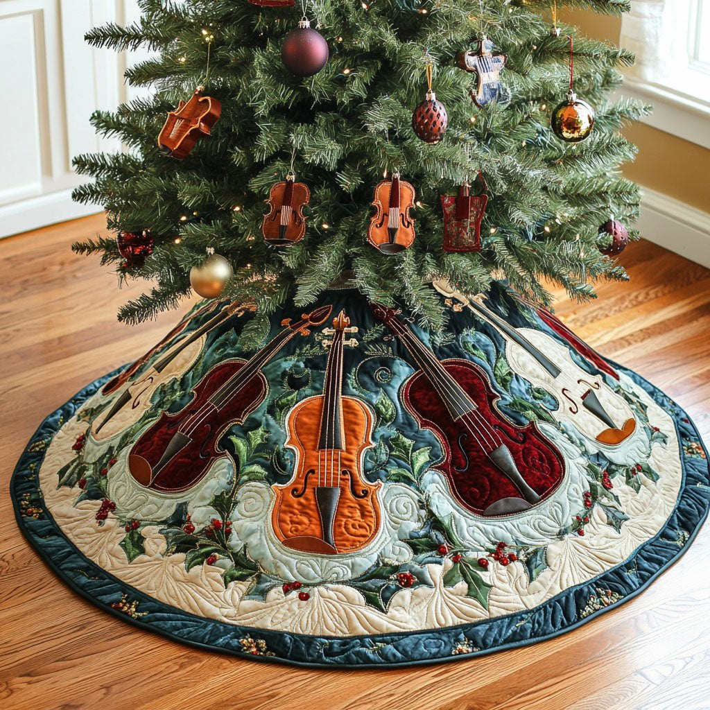 Melodic Harmony Christmas Tree Skirt - Made to Order TREEK101