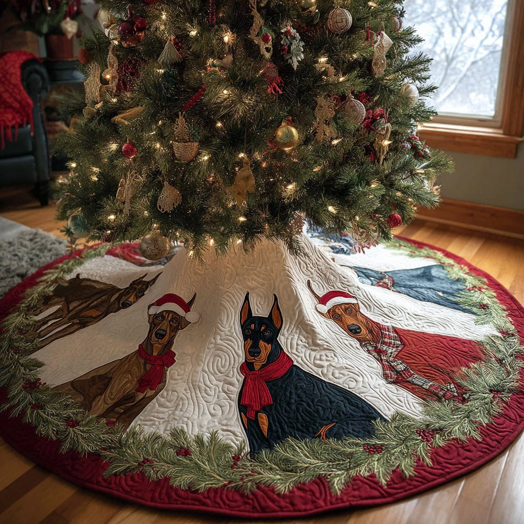 Joyful Protector Christmas Tree Skirt - Made to Order TREEK101