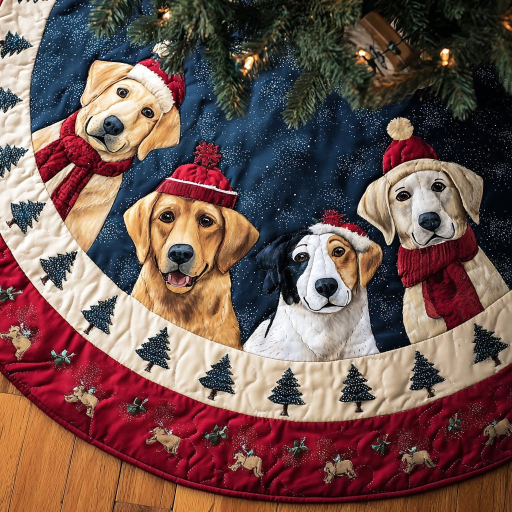 Labrado Glow Christmas Tree Skirt - Made to Order TREEK101