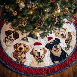 Labrado Delight Christmas Tree Skirt - Made to Order TREEK101