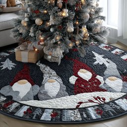 Gnome Holiday Magic Christmas Tree Skirt - Made to Order TREEK101